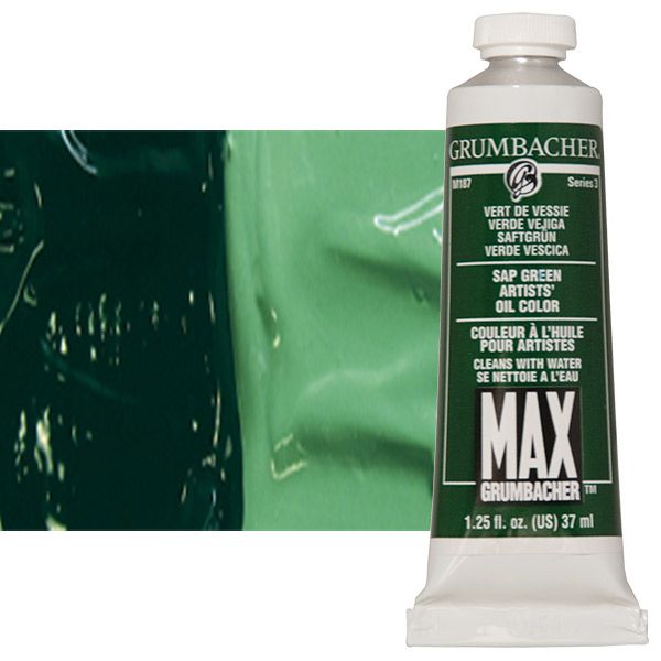 MAX Water-Mixable Oil Color 37 ml Tube - Sap Green