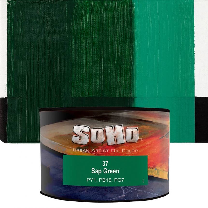 SoHo Artist Oil Color Sap Green 430ml Can