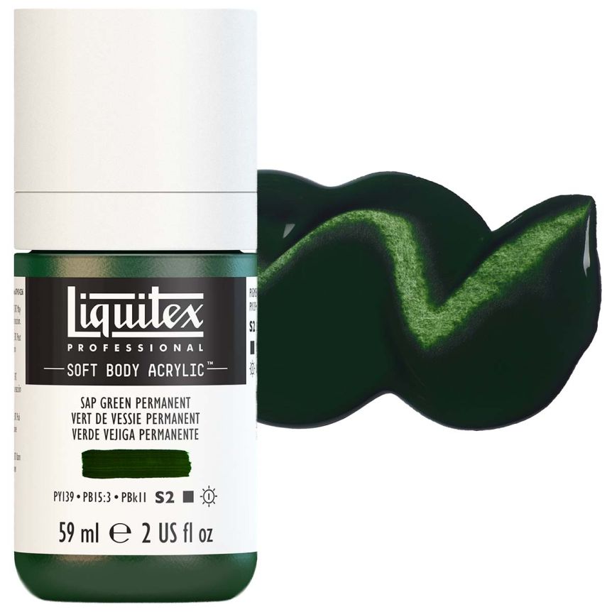 Liquitex Professional Soft Body Acrylic - Sap Green Permanent, 2oz Bottle