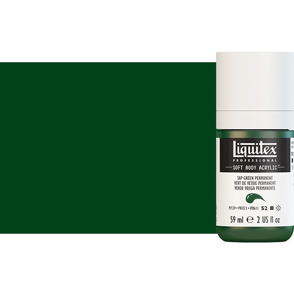 Liquitex Professional Soft Body Acrylic 2oz Sap Green Permanent