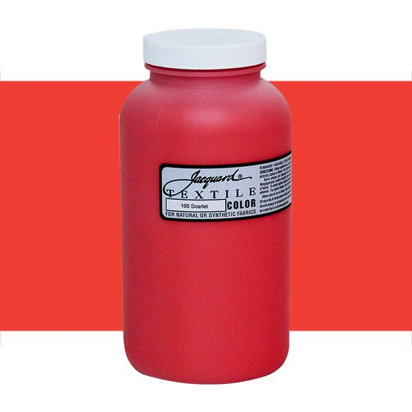 Jacquard Permanent Textile Color Quart Jar - Scarlet Red
