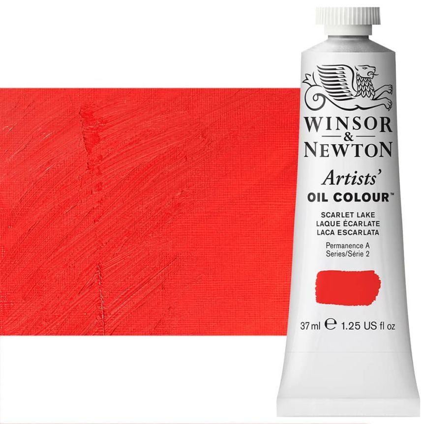 Winsor & Newton Artists' Oil Scarlet Lake, 37ml Tube Jerry's Artarama