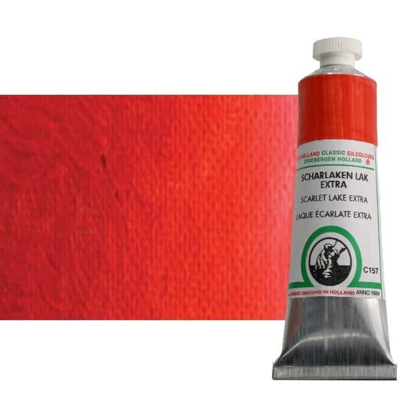 Old Holland Oil Color - Scarlet Lake Extra, 40ml Tube