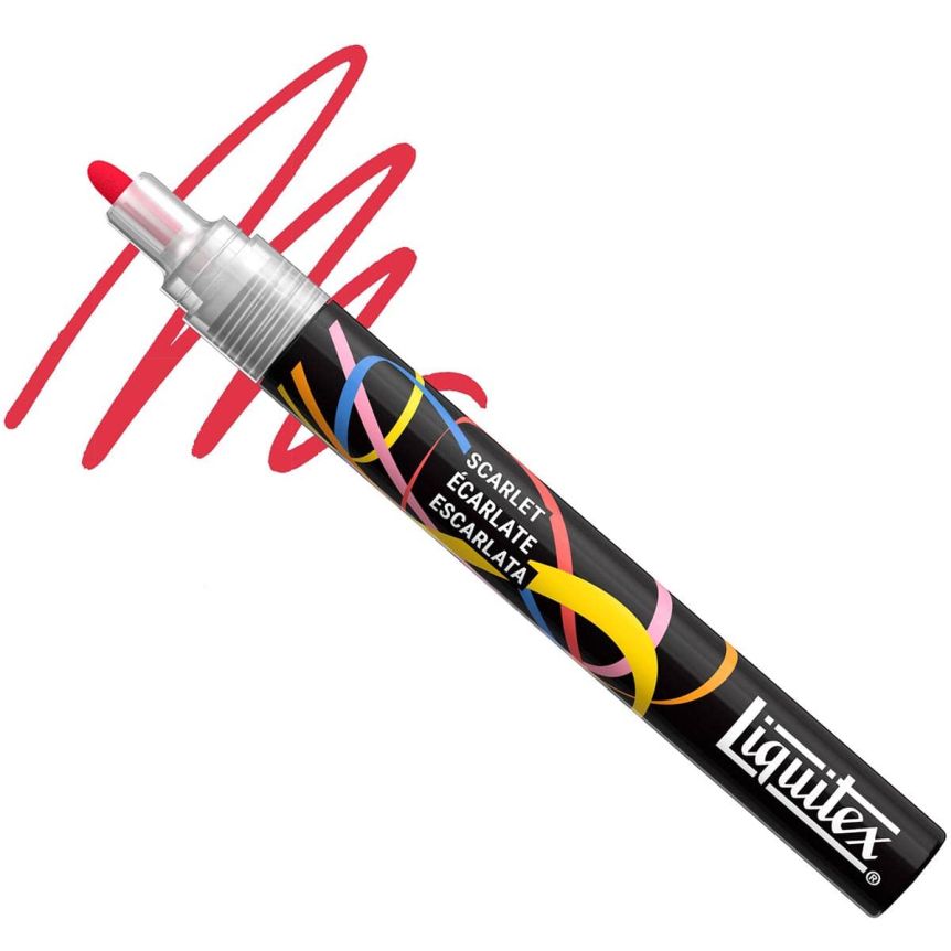 Liquitex Marker - Scarlet, Bullet Tip, 2 mm