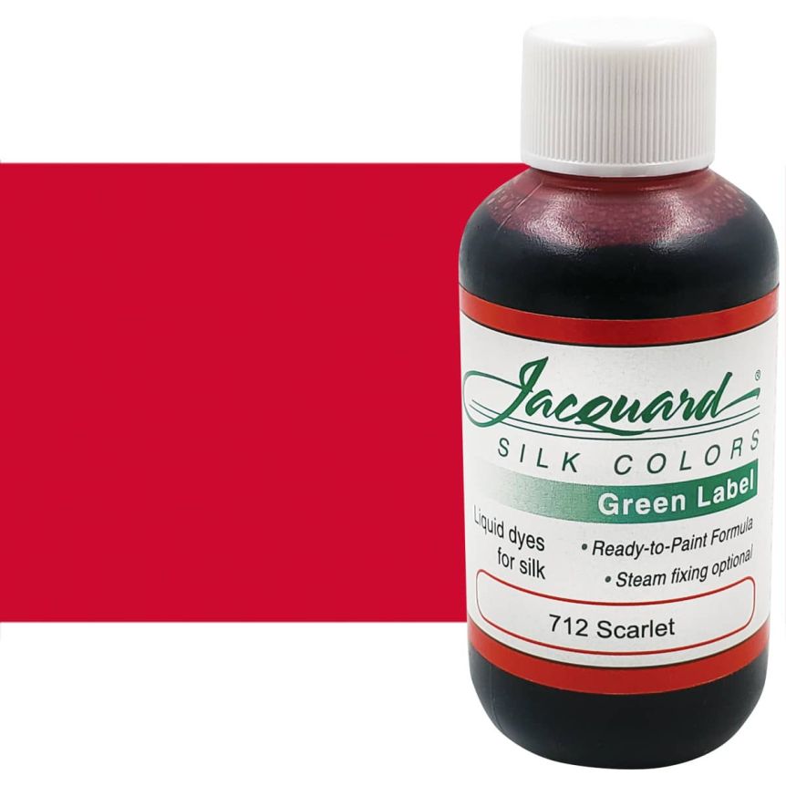 Jacquard Silk Color - Scarlet Red, 60ml Bottle