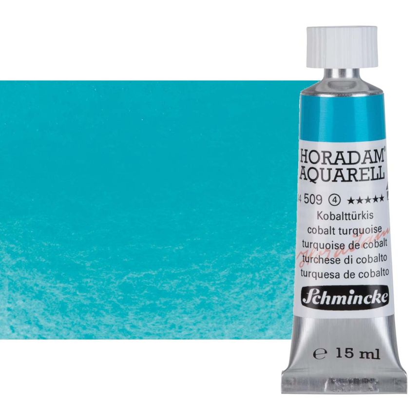 Schmincke Horadam Watercolor - Cobalt Turquoise, 15ml