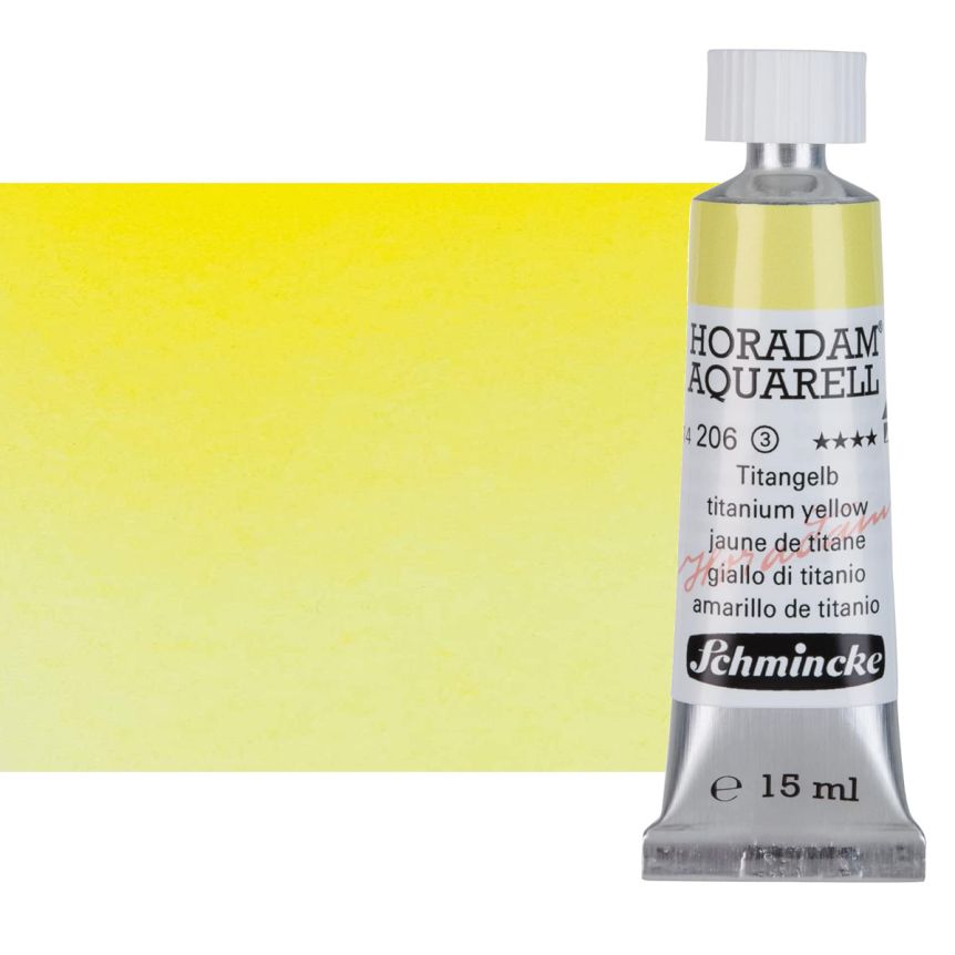 Schmincke Horadam Watercolor - Titanium Yellow, 15ml