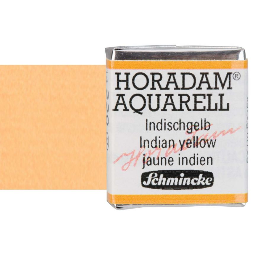 Schmincke Horadam Watercolor Indian Yellow Half-Pan