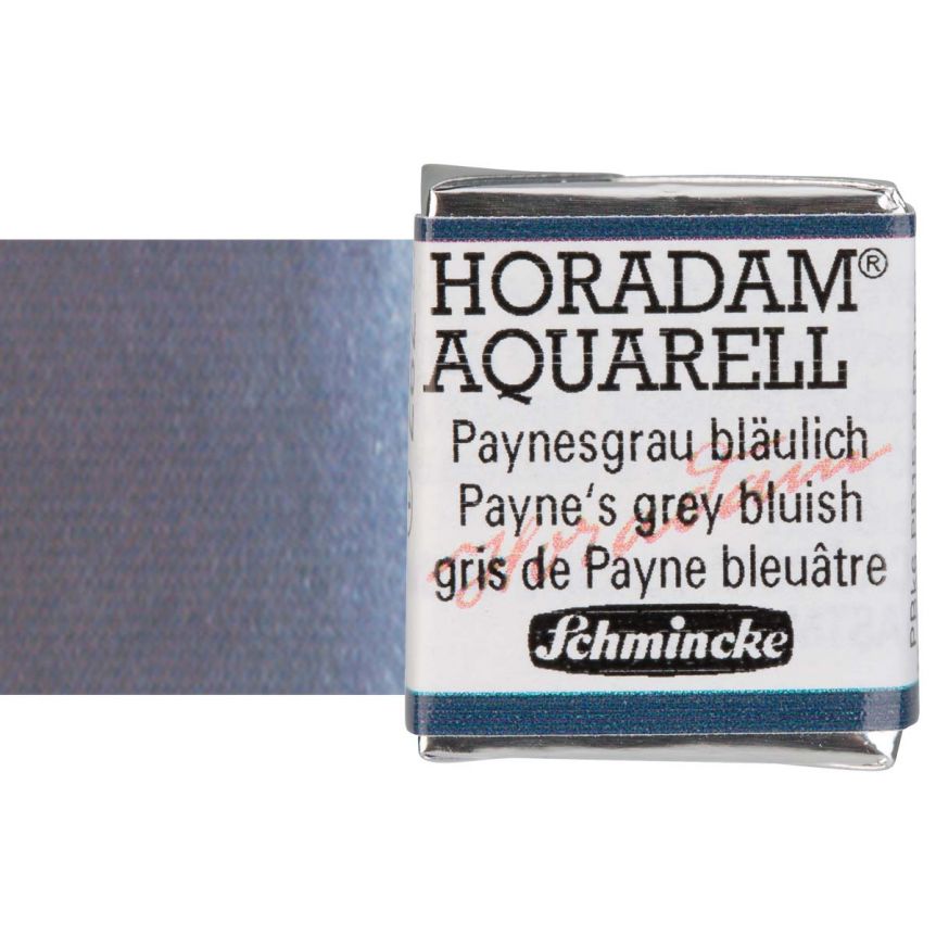 Schmincke Horadam Watercolor Paynes Grey Bluish Half-Pan