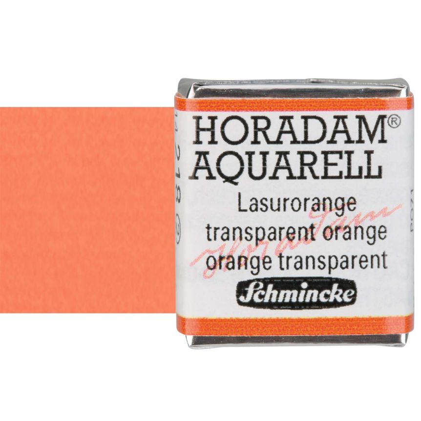 Schmincke Horadam Watercolor Transparent Orange Half-Pan