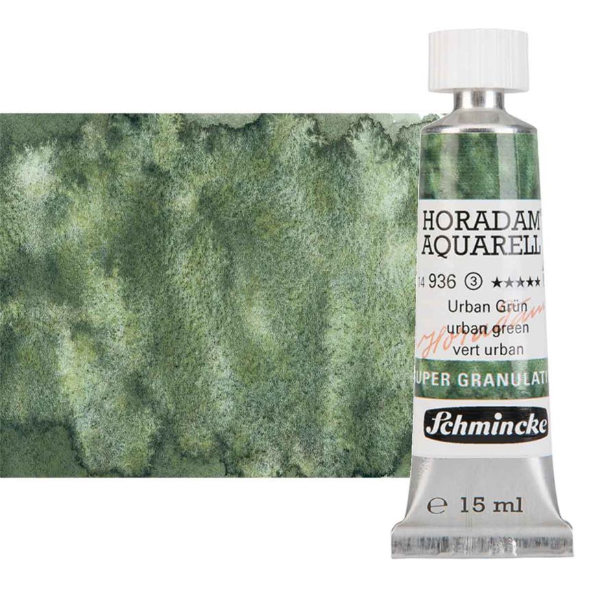 Horadam Super Granulating Watercolor - Urban Green, 15ml Tube