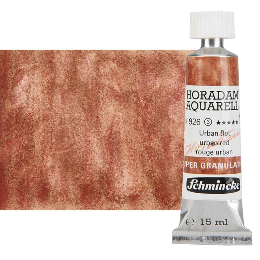 Horadam Super Granulating Watercolor - Urban Red, 15ml Tube
