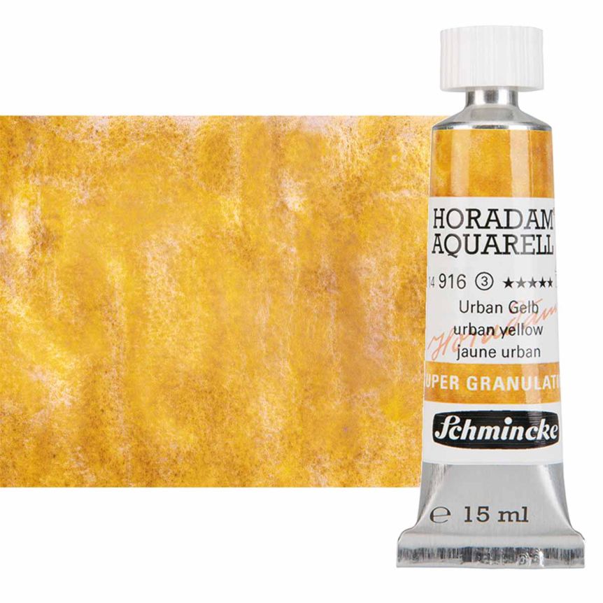 Horadam Super Granulating Watercolor - Urban Yellow, 15ml Tube