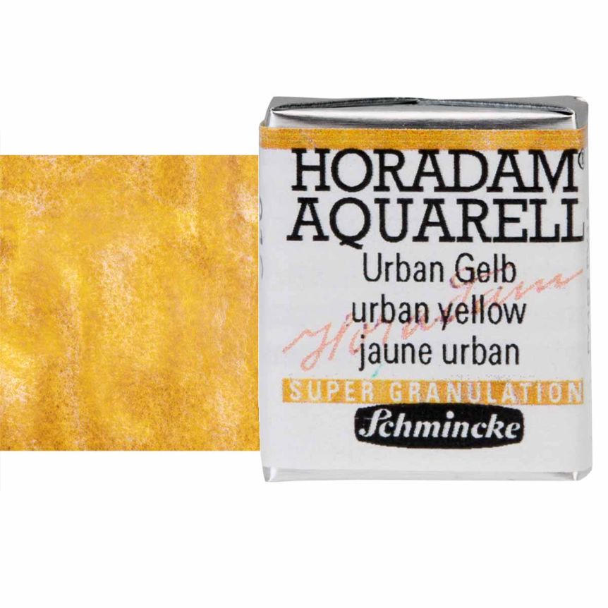 Horadam Super Granulating Watercolor - Urban Yellow, Half Pan