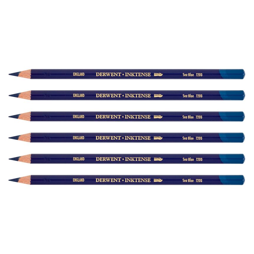 Derwent Inktense Pencil - Sea Blue (Box of 6)