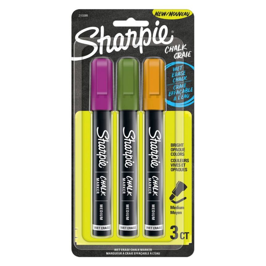 Sharpie Chalk Marker - Secondary Colors, Pack of 3
