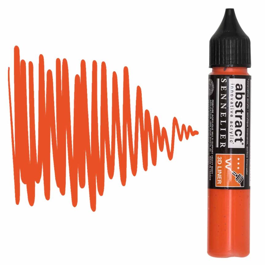 Sennelier Abstract Acrylic Liner 27ml Cadmium Red Orange Hue