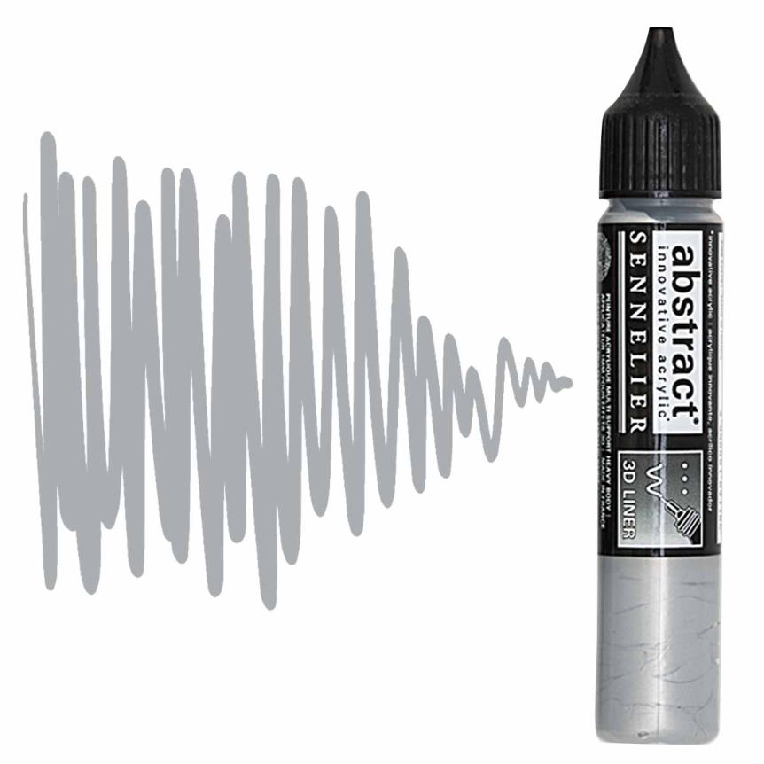 Sennelier Abstract Acrylic Liner 27ml Iridescent Silver