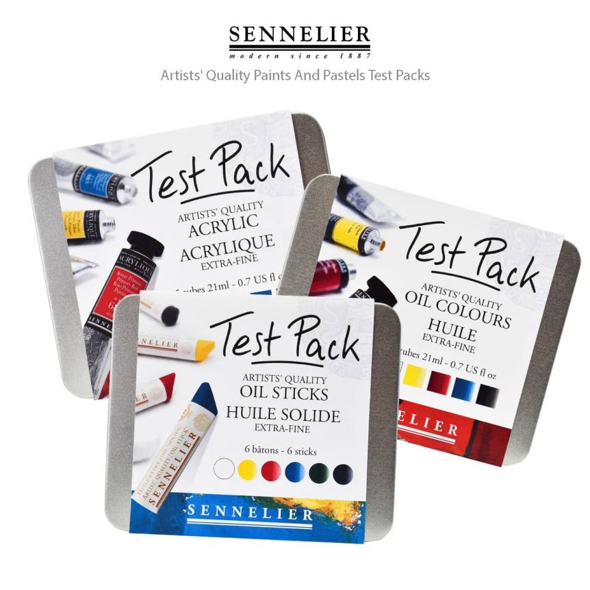 Sennelier Artists' Quality Paints and Pastels Test Packs