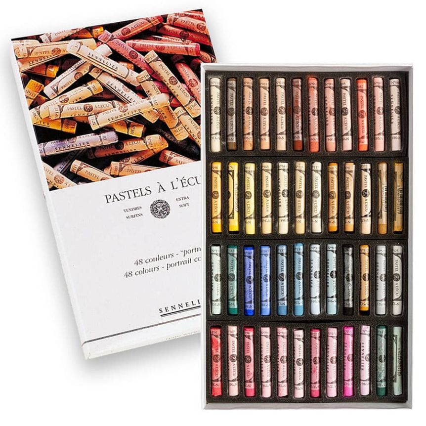 Sennelier Soft Pastels Portrait Colors Box Set of 48 Jerry's Artarama
