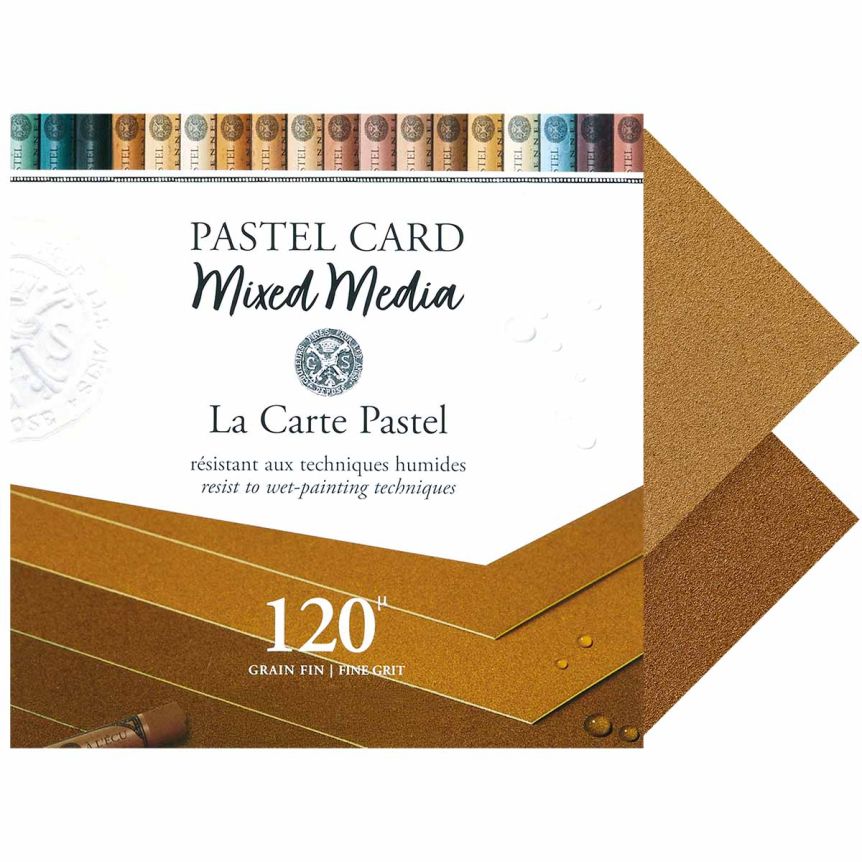 Sennelier La Carte Pastel Mixed Media Pad - Earth Tones, 11.81"x11.81" (12 Cards)