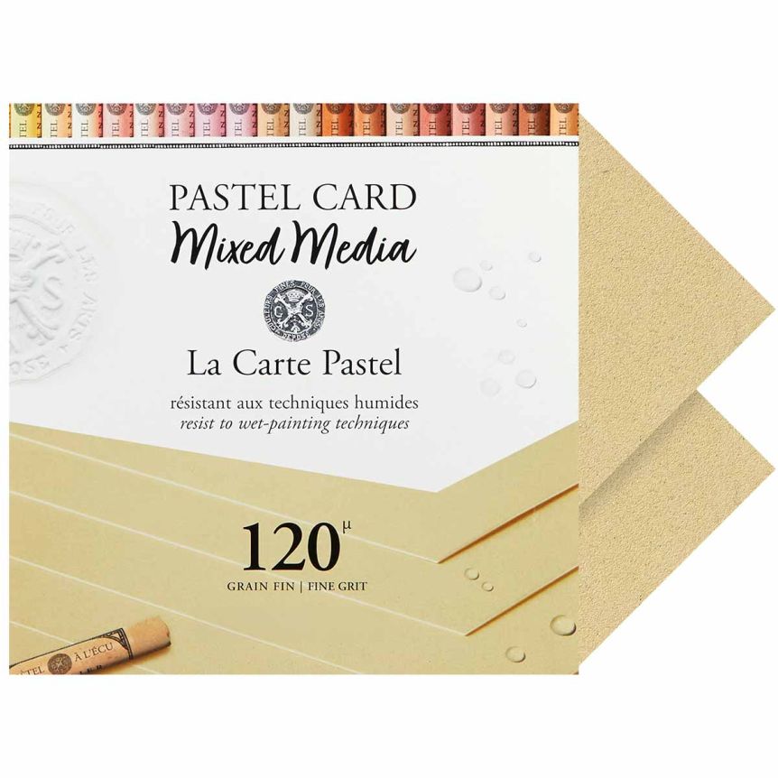 Sennelier La Carte Pastel Mixed Media Pad - Naples Yellow, 11.81"x11.81" (12 Cards)