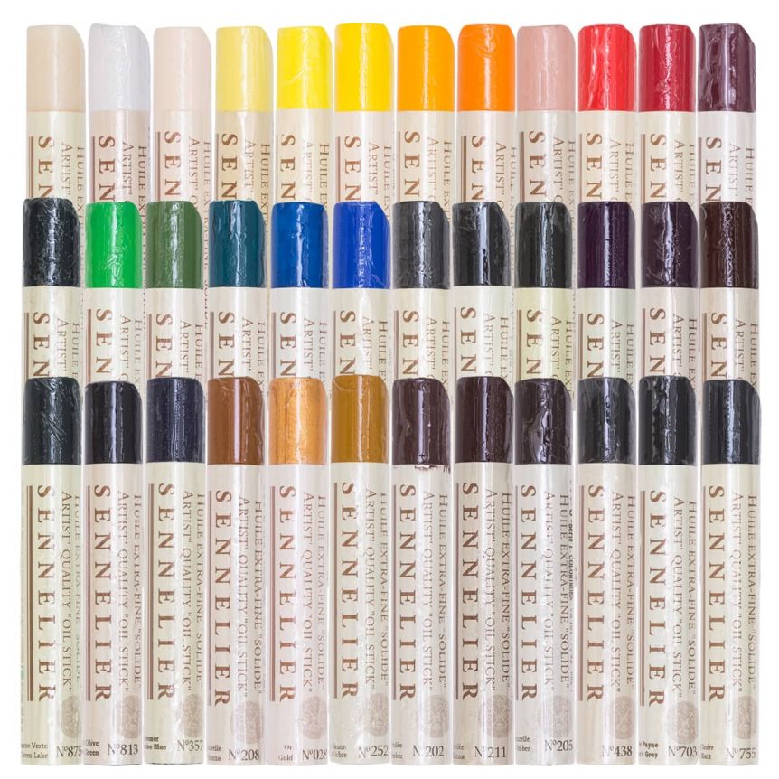 Sennelier Oil Painting Sticks, Set of 36 Jerry's Artarama