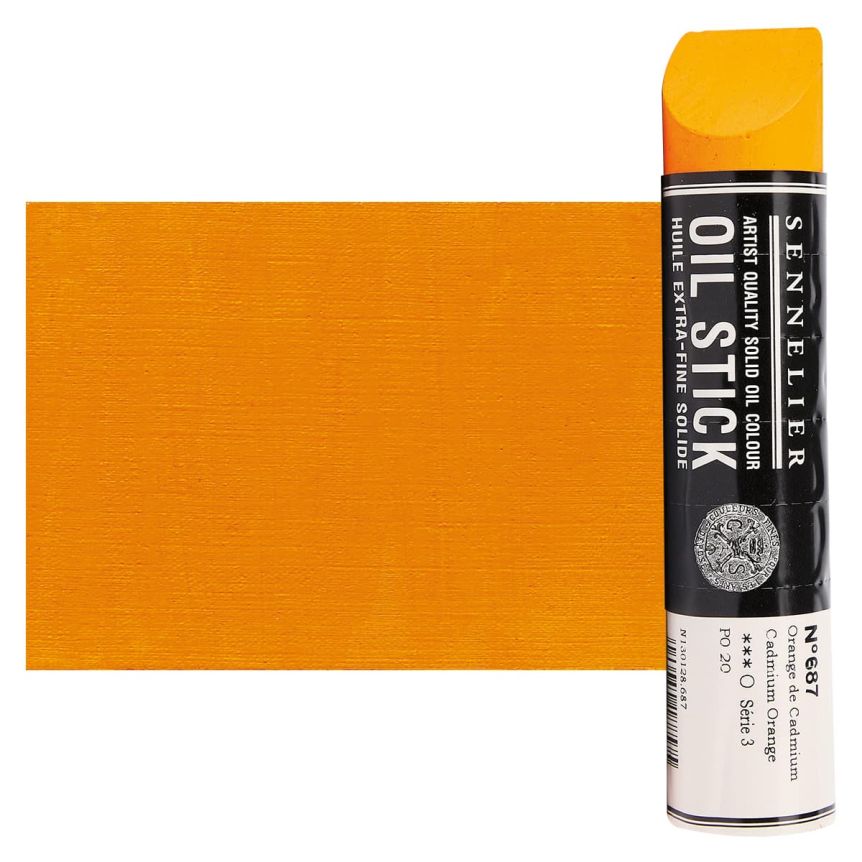Cadmium Orange, 96ml Sennelier Giant Solid Oil Stick 