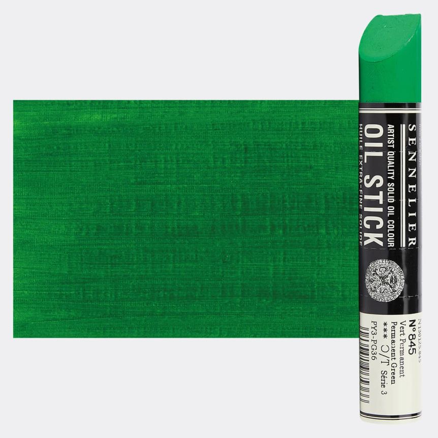 Permanent Green, 38ml Sennelier Extra Fine Solid Oil Stick 