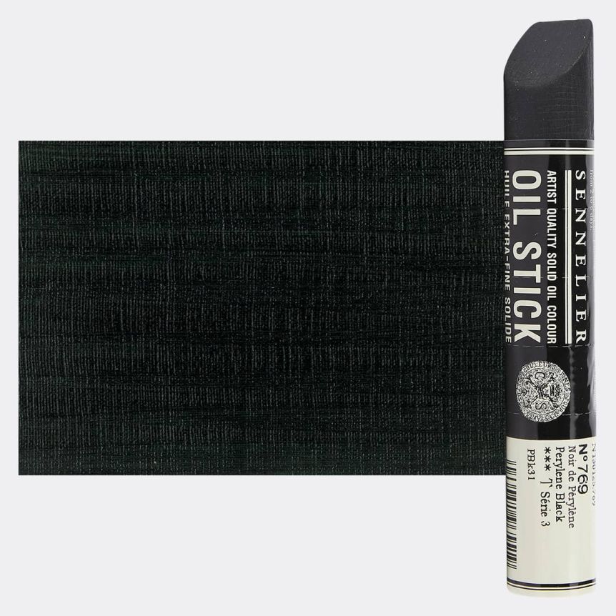 Perylene Black, 38ml Sennelier Extra Fine Solid Oil Stick 