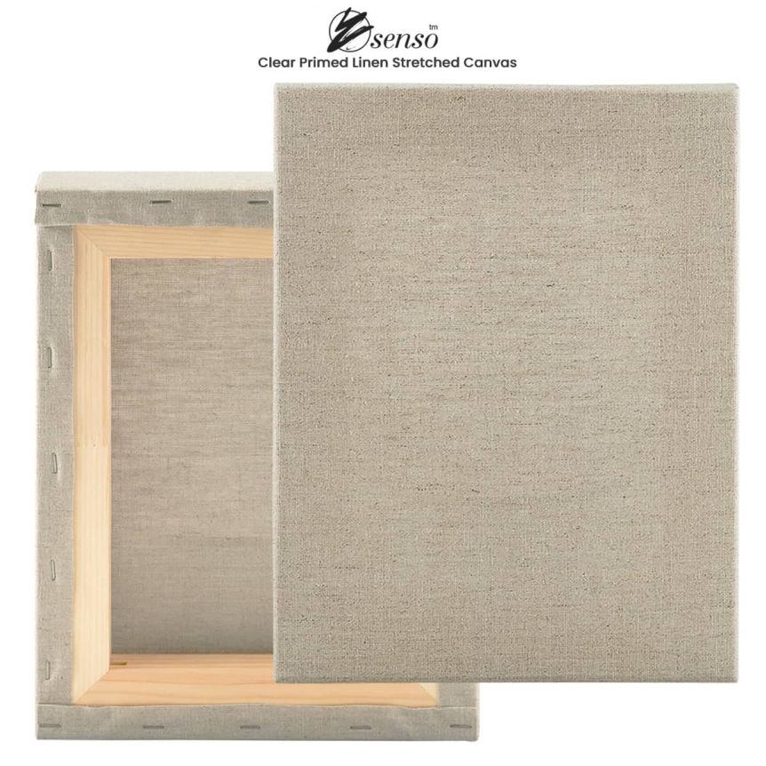 Senso Clear Primed Linen Canvas 1 -1/2" Deep Singles & Boxes of 3