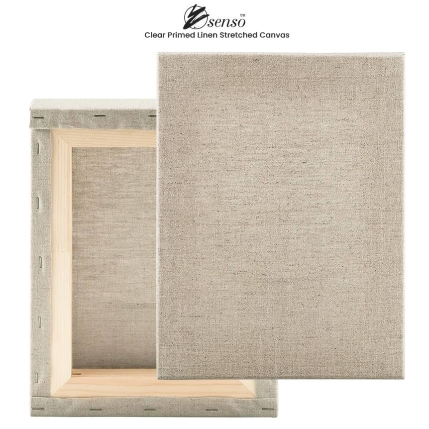 Senso Clear Primed Linen Stretched Canvas 3/4” Deep