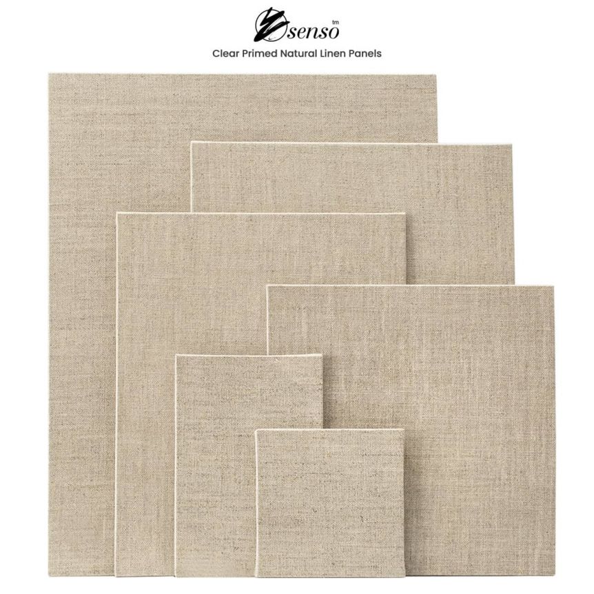 Senso Clear Primed Linen Panel Packs of 3