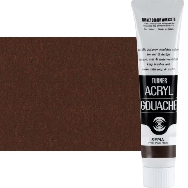 Turner Artist Acryl Gouache - Sepia, 100ml