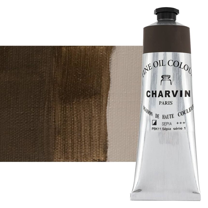 Sepia 150ml Tube Fine Artists Oil Paint by Charvin
