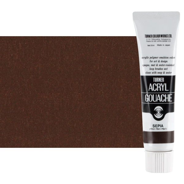 Turner Artist Acryl Gouache - Sepia, 20ml