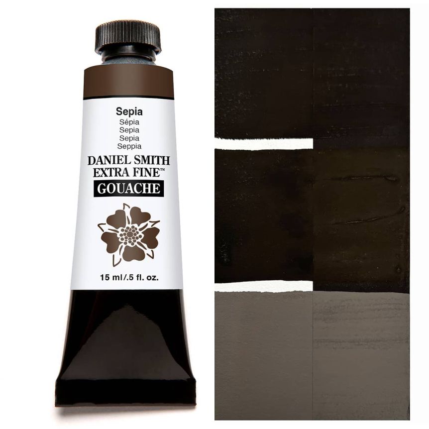 DANIEL SMITH Extra Fine GOUACHE Sepia, 15ml Tube