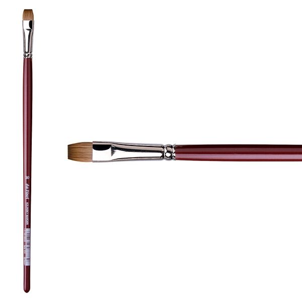 Da Vinci Brush Kolinsky Red Sable Oil Brush, Flat, 2