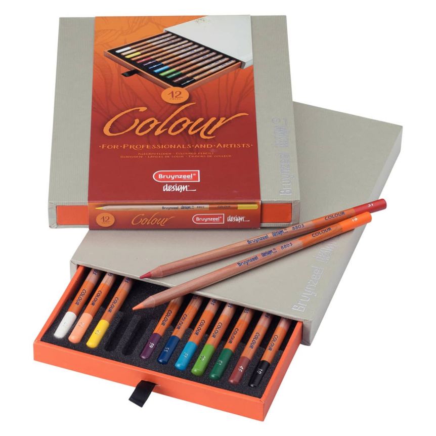 Bruynzeel Design Colored Pencils Box Set of 12 Jerry's Artarama