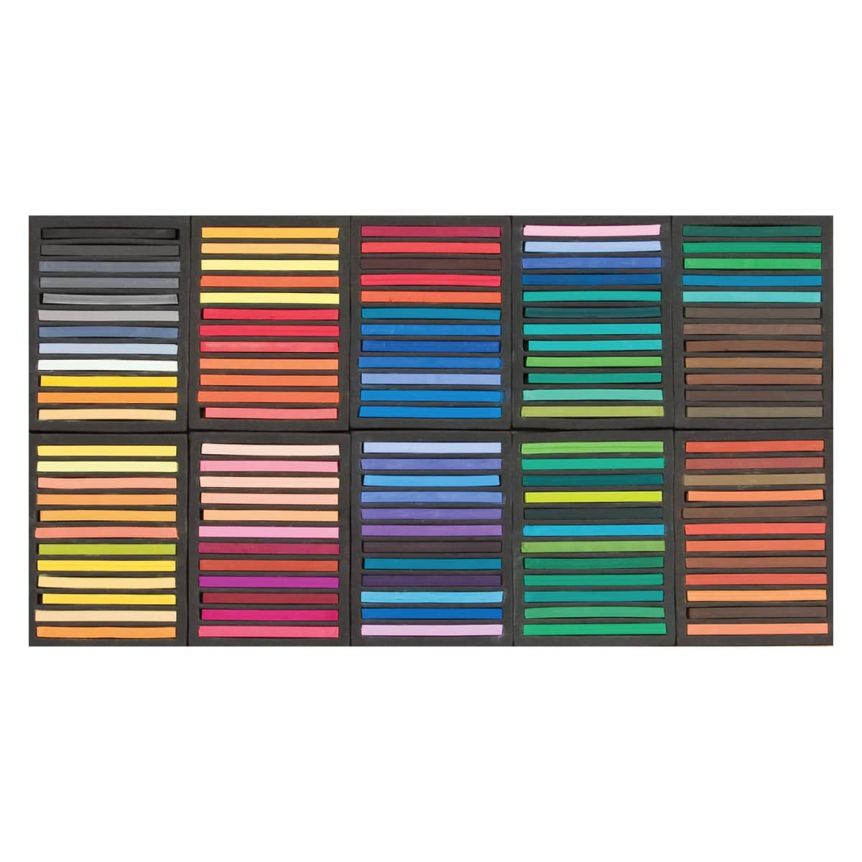 Jack Richeson Semi-Hard Square Pastel Set of 120 | Jerry's Artarama