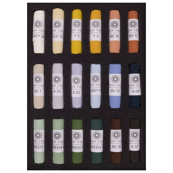 Unison Soft Pastels Set of 18 - Landscape Colors