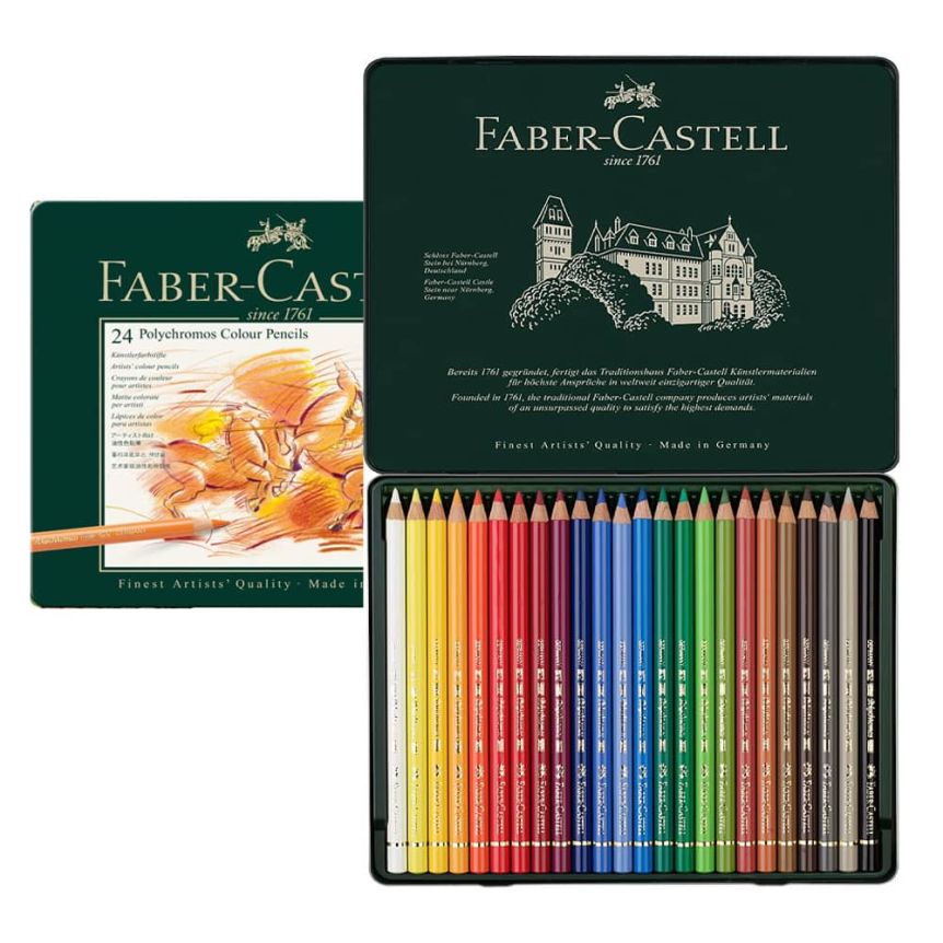 Faber Castell Polychromos Artists' Color Pencils, Polychromos Colored  Pencils, 120 Pencil Set Tin - Premium Quality Artist Pencils. - Yahoo  Shopping