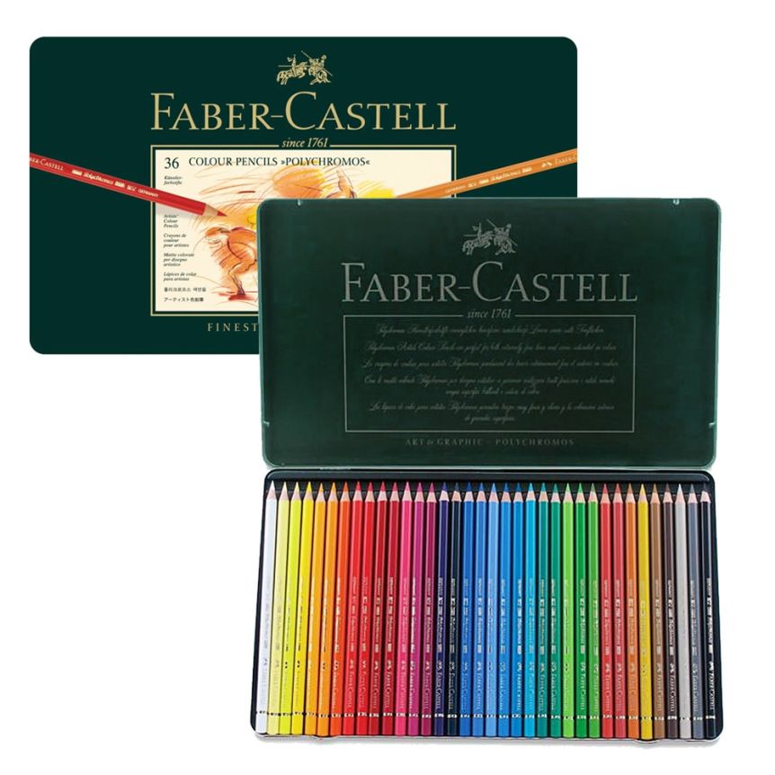 Faber-Castell Crayons de couleur Polychromos Lot de 36 Studio