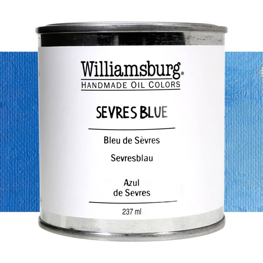 Williamsburg Handmade Oil Paint - Sevres Blue, 237ml