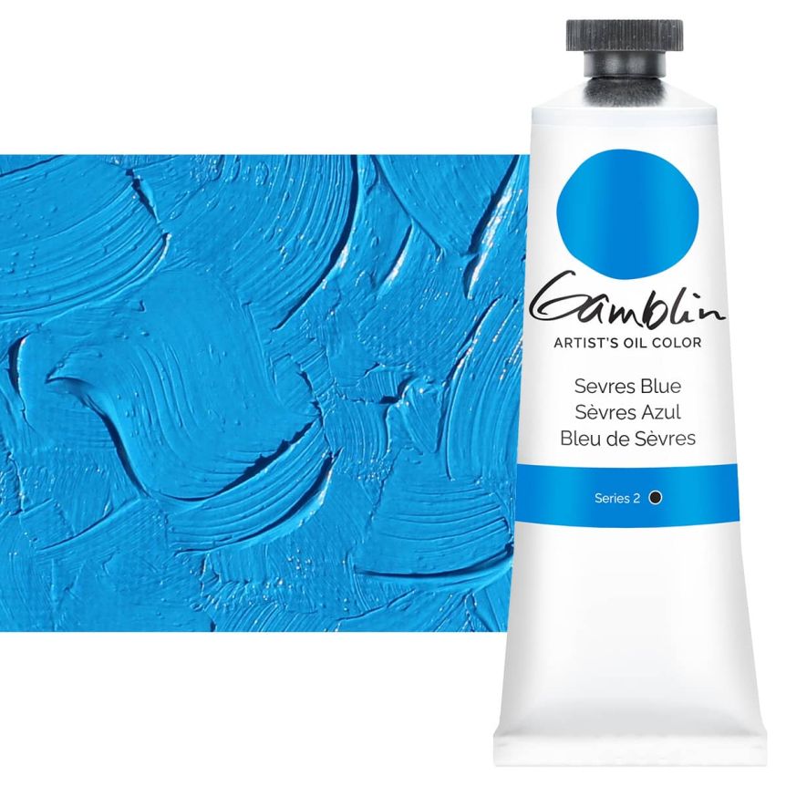 Gamblin Artists Oil - Sevres Blue, 37ml Tube
