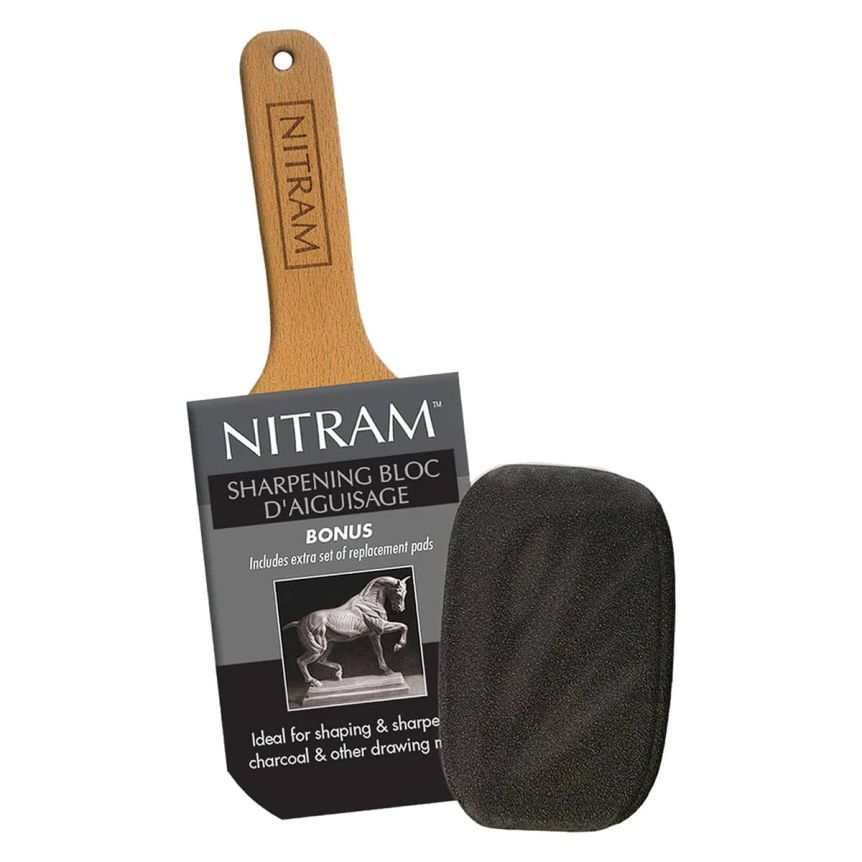 Nitram Soft Round Charcoal Sticks Medium - 8mm - Art and Frame of Sarasota