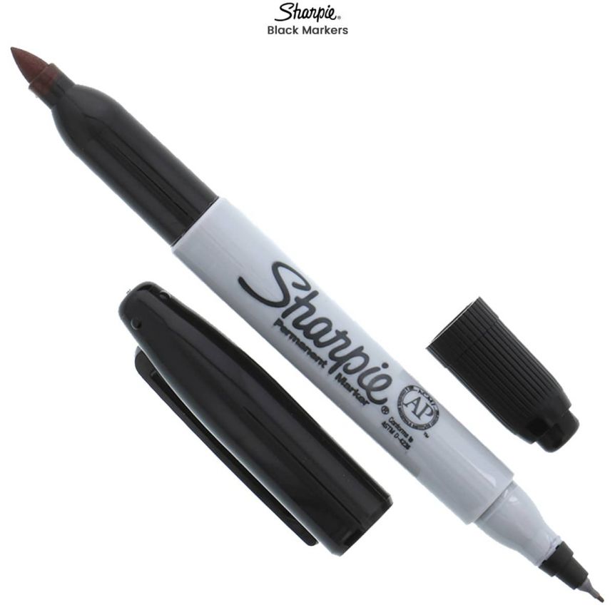 Permanent marker pen black waterproof round, CATEGORIES \ House \ Others
