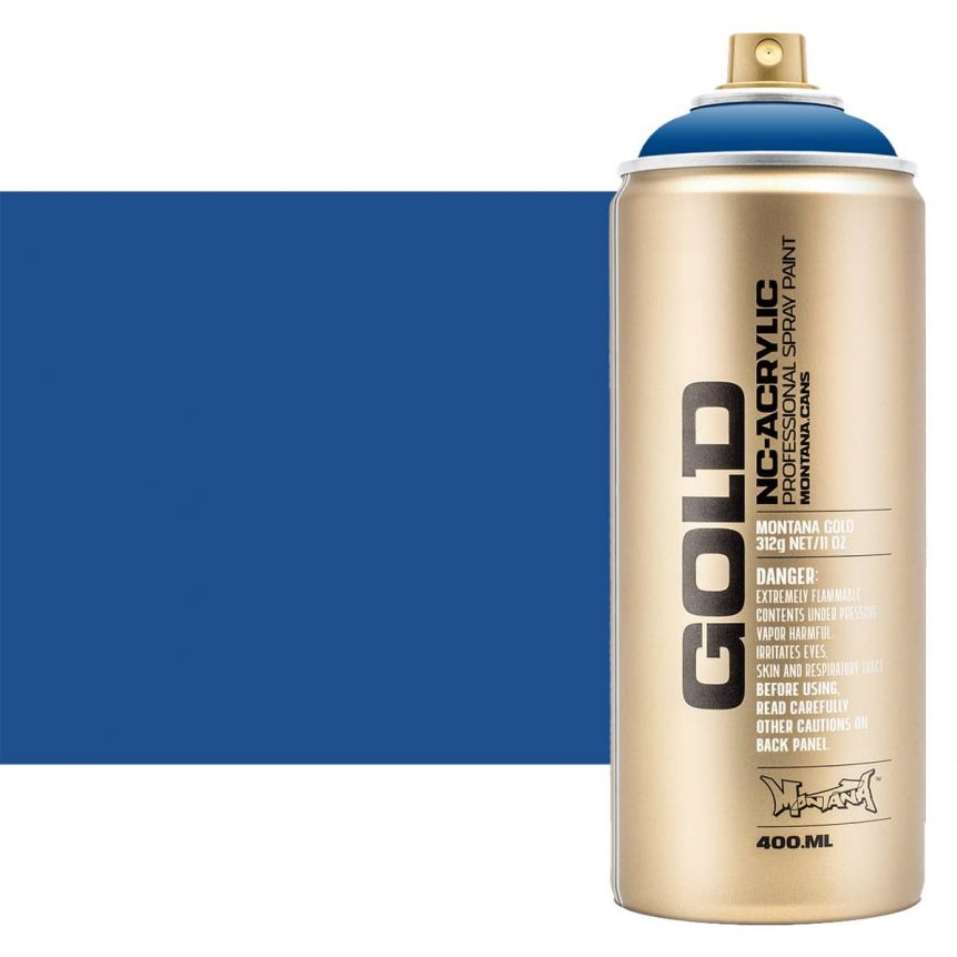 Montana GOLD Acrylic Professional Spray Paint 400 ml - Shock Blue
