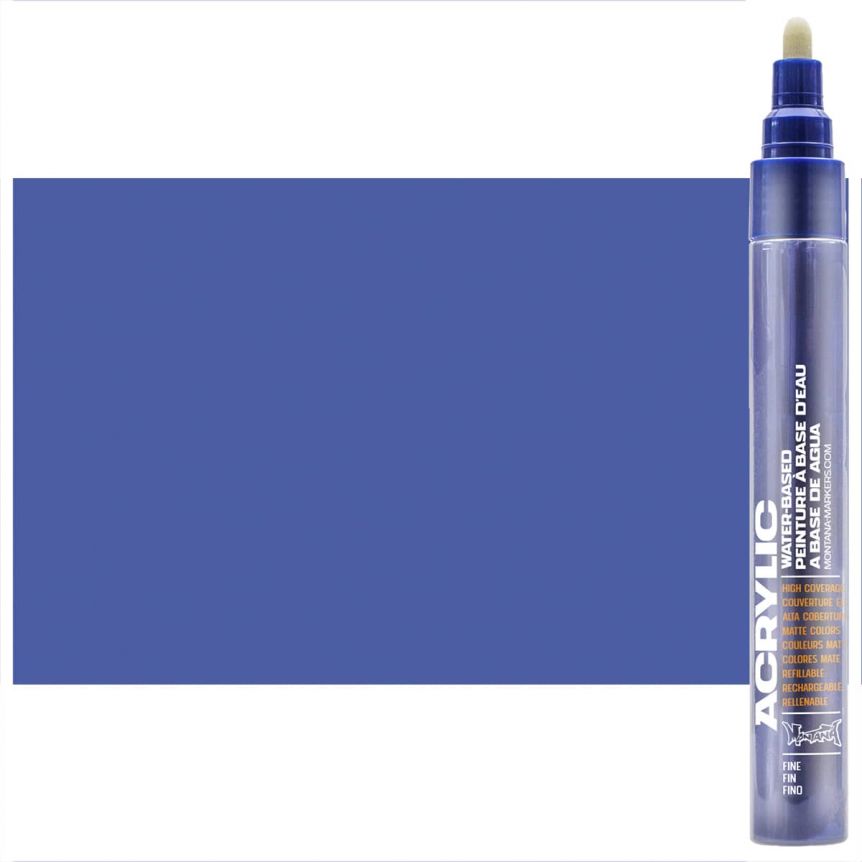 Montana Acrylic Paint Marker 2mm (Fine) - Shock Blue Dark