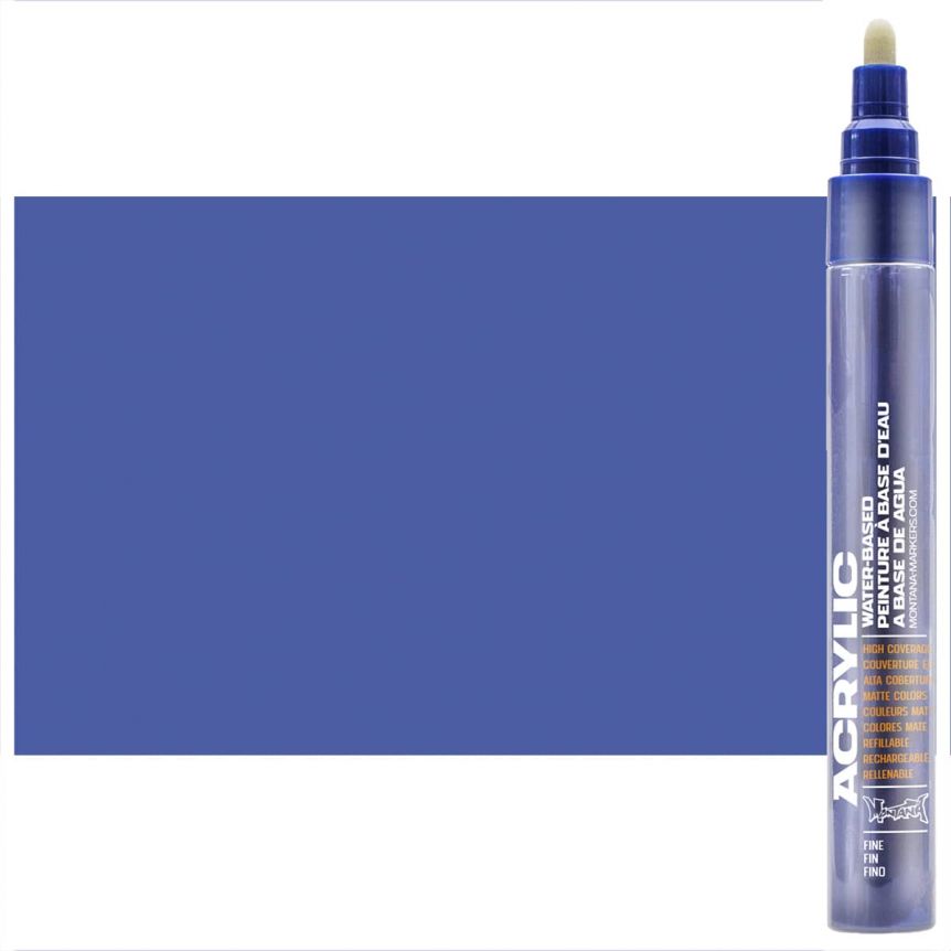 Montana Acrylic Paint Marker 2mm (Fine) Shock Blue Dark